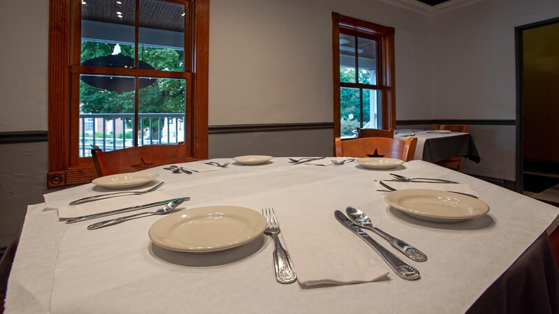 Dining room table with seating for five